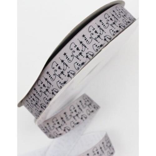 16/22/25/38/75mm Cat and deer printed grosgrain rainbow ribbon 10/25/50 yards DIY bows wedding party decoractive ribbons
