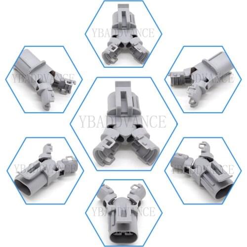 L. Gray Color Waterproof Electrical 2 Way Female Connector With Terminals