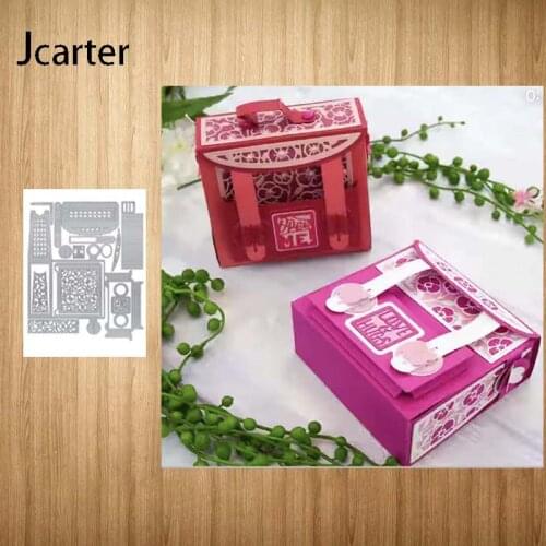 Metal Cutting Dies Schoolbag Frame Craft Stencil Scrapbooking Handmade Tools Make Album Paper Model Punch Blade Decor Template