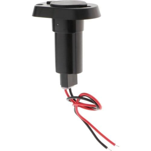 Marine Boat Nylon 2-Prong Stern Light Plug-in Pole Base Round snap-on cover