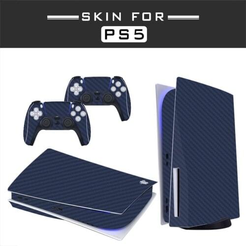Blue Style PS5 Disc Edition Skin Sticker for Playstation 5 Console & 2 Controllers Decal Vinyl Protective Skins Style 1