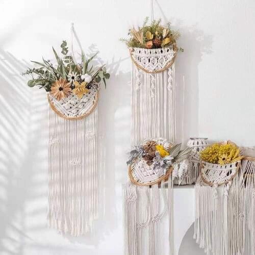 Natural Dried Flowers Fabric Bedroom Wall Boho Home Decor Artificial Flower Decoratie for Parties Photo Wedding Room Decoration