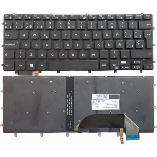 New Spanish Latin Keyboard for DELL XPS 9550 9560 5510 M5510 Black with Backlight