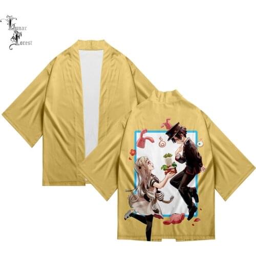 NEW!! Toilet-Bound Hanako-kun 3D Printing Japanese Kimono Haori Yukata Fashion Summer Casual Cool Short Sleeve Streetwear