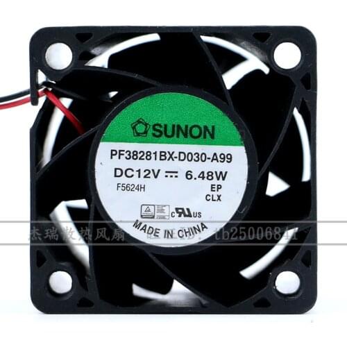 New 4028 12V 6.48W PF38281BX-D030-A99 large air volume cooling fan