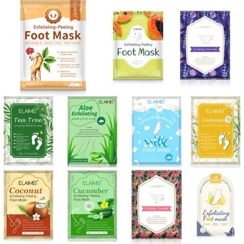Feet Exfoliating Foot Masks Pedicure Socks Exfoliation Scrub for Feet Mask Remove Dead Skin Heels Foot Peeling Mask for Foot Spa
