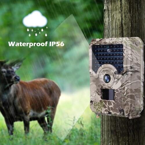 PR-200 Hunting Trail Camera 12MP 940nm IR LED Camera IP56 Waterproof 18650 Battery Wild Camera Night Vision
