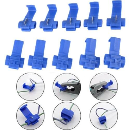 50pcs Electrical Cable Connectors Waterproof Quick Splice Insulated Snap Lock Wire Crimp Terminals Electrical Lock Quick Splice