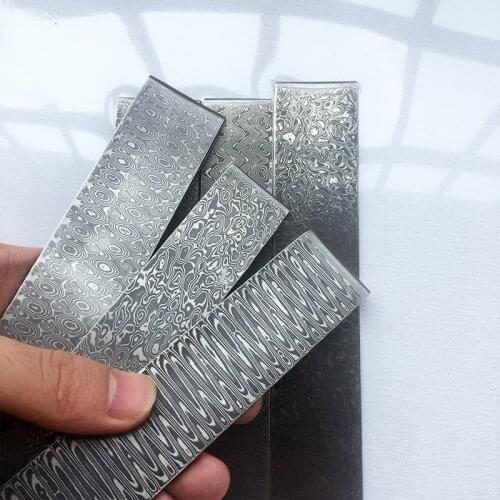 VG10 Sandwich Damascus Steel for DIY Exquisite Knife Making Wire Cutting Processing Forged Knife Blade Has Been Heat Treatment