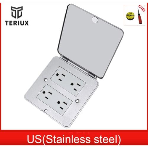 US floor outlet box office use multiple floor socket recessed receptacle outlet built in socket