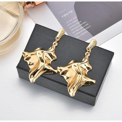 Irregular Vintage Earrings For Women Of Gold/silver Earrings Fashion Jewelry Earrings Declaration 2019 Modern Fashion Jewelry