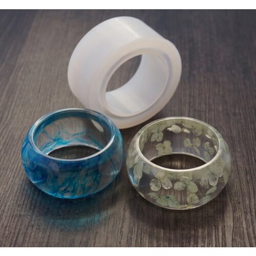 1PCS Jewelry Mould Epoxy Bracelet Bangle Mold Soft Silicone Pour Resine Jewellery DIY Tool