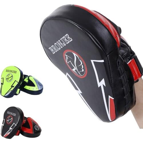 1Pc Muay Thai Punch Pad Hand Target Boxing Sandbag Training Glove Kick Fighting Curved Mitt
