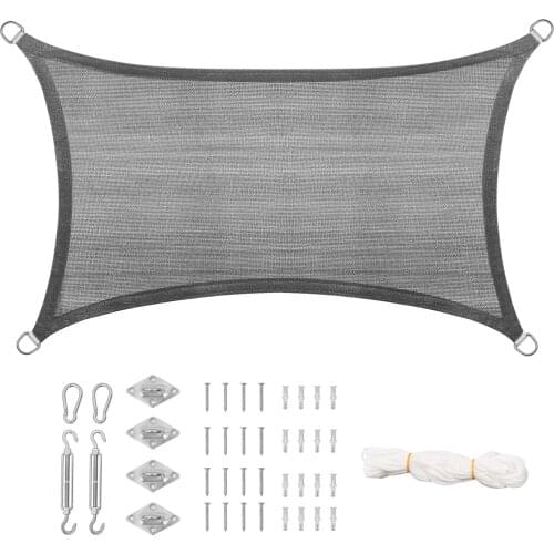 1PC Shade Sail Sun Protection HDPE Permeable UV Protection Sun Shelter for Garden Patio Pool Shade Sail Awning Camping Outdoor