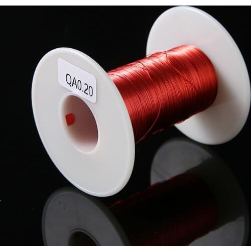 100M/Roll Red Magnetic Coil Winding Wire For DIY Transformer Inductor Motor Repair Winding Wire Enameled Copper Wire