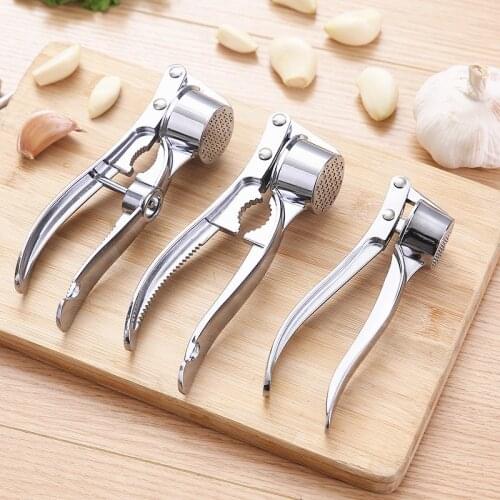 2021 Multifunctional Handheld Ginger Mincer Stainless Steel Garlic Press Squeezer Crusher Ginger Masher Kitchen Cooking Tools