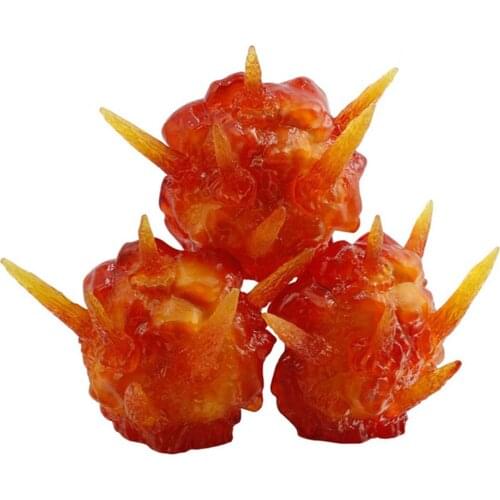 3Pcs Smoke Scene Model Explosive Effect Solid Decoration for Gundam Model - Yellow