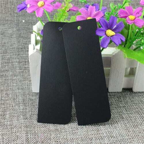 300Pcs/Lot 12x4cm Rectangle Hang Kraft Paper Tags For Muffin Cake Bags Bookmark Price Supplies Labels DIY Blank Paper Cards Tags