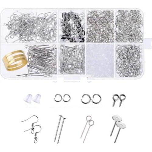 Needle Ring Buckle Tool DIY Handmade Necklace Accessories Earring Making Supplies Jewellery Crafts Material Wholesale 650pcs