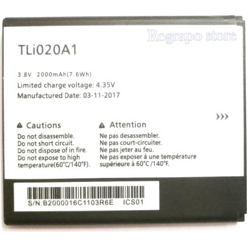 Hot TLi020A1 Battery For Alcatel One Touch Pop 3 (5) 4G 5 Dual Sim OT 5065D 5065A 5065X 5065W 5065J 5065T Phone Batterie Bateria