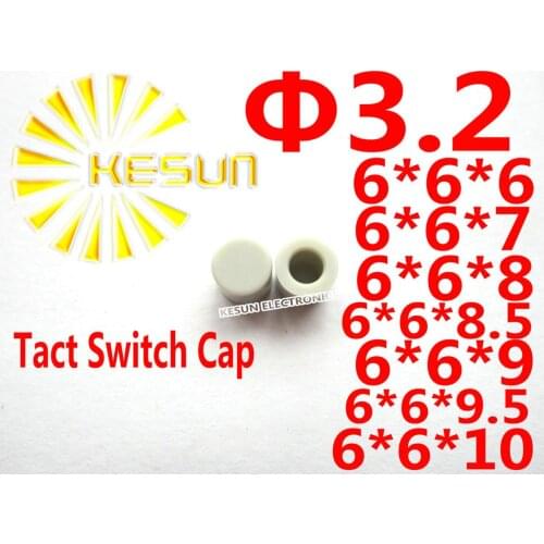 FREE SHIPPING 100PCS GREY Cap For 6X6 Tact Switch Push button Switch Micro Switch