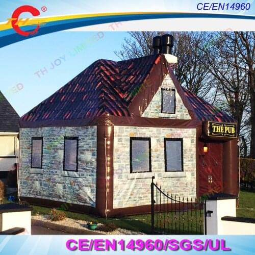 Free air shipping to door! inflatable pub, outdoor party air bar tent, 2018 hot sale popular Irish pub tent