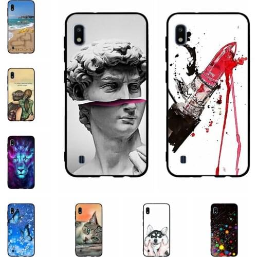 Case For Samsung Galaxy A10 A 10 Animal Colorful Painting Cover Phone Protective Shell Cases Fundas Soft Silicone TPU Coque Capa