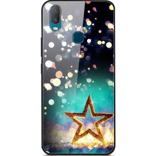 For VIVO Y11 2019 Phone Case Tempered Glass Case Phone Cover Fitness Back Bumper Series 1