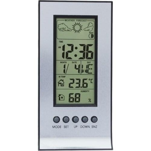 Digital Professional Weather Station Wireless Indoor Outdoor Daily Clock Snooze Forecast Calendar Clock Hygrometer M13 dropship
