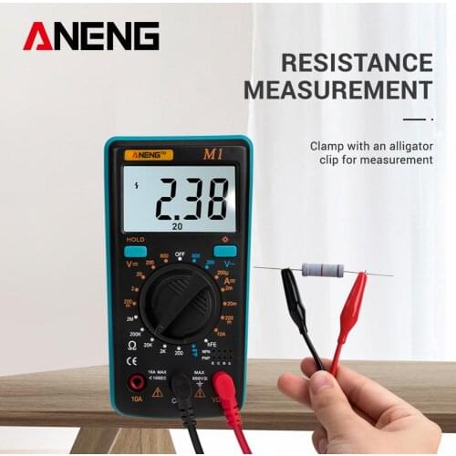 ANENG LCD Backlight Digital Multimeter Voltage/Current/Resistance/NCV Tester Measurement of DC Current AC Voltage