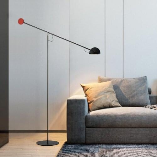 Sofa lamp minimalist lamp bedside floor lamp wind living room decoration swinging lamp bedroom vertical lamp Nordic