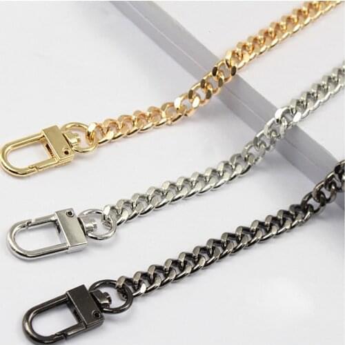 Little Steel Chains 7.5mm Replacement Purse Chain Shoulder Crossbody Bag Strap for Small Handbag, Clutch Handles DIY Accessories