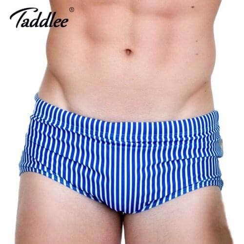 Taddlee Brand 2017 Sexy Men Swimwear Swimsuits Swim Boxer Briefs 3d Printed Mens Board Beach Surfing Shorts Trunks Gay Pouch