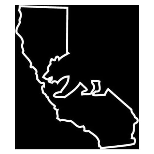 5" California State Bear Outline Vinyl Decal Sticker CUSTOM 12.5cm