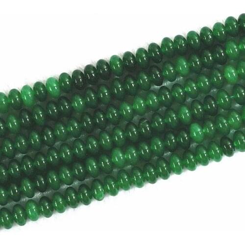 Natural Stone Green Aventurine Chalcedony Jades Rondelle Abacus Beads 5X8mm Loose Beads Jewelry Findings 15 Inches B168