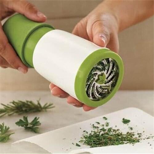 Hot Practical Herb Grinder Spice Mill Parsley Grater Shredder Chopper Vegetable Cutter Kitchen Gadgets Cooking Tools