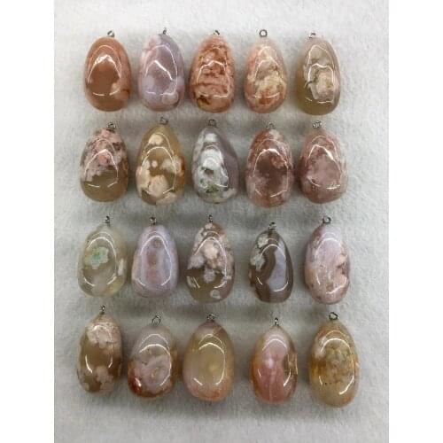 Wholesale 2pcs/pack Polished Labradorite Gem Stone Bead Pendant,Natural Howlite,Sodalite Pendant Jewelry Necklace 30-45mm