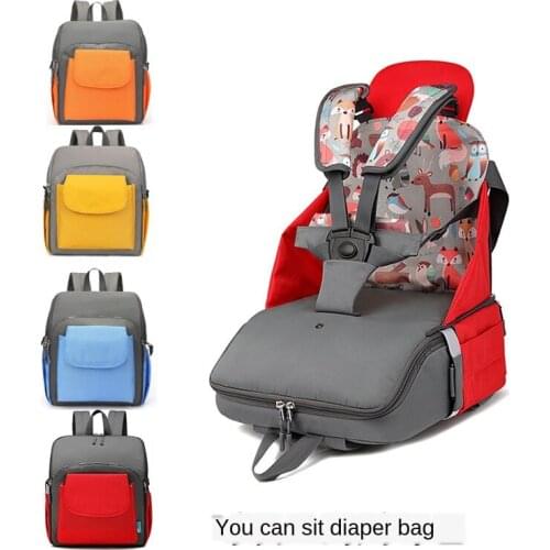Wonderlife Portable Baby Dining Chair Bag High Chair Folding Dining Seat Multifunctional Mommy Bag Diaper Backpack For Travel