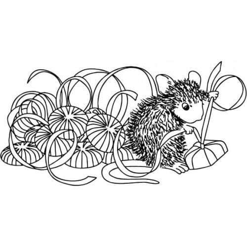 Mouse Transparent Clear Silicone Stamp/Seal for DIY scrapbooking/photo album Decorative clear stamp sheets ST0642