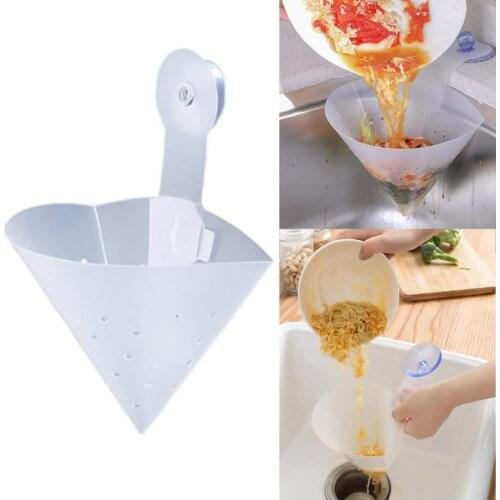 Foldable Kitchen Sink Strainer Self-Standing Sink Filter Anti-blocking Sink Trash Filter For Leftover Soup Food Vegetable Filter