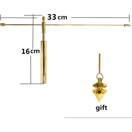 SongLong brass pendulum Looking for dragon rule copper feng shui detector stick divination aid compass feng shui supplies