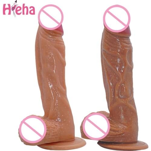 Strapon Rubber Dick Realistic Huge Dildo with Suction Cup Adult Sex Toys Female Masturbation Artificial Strap on Penis for Women