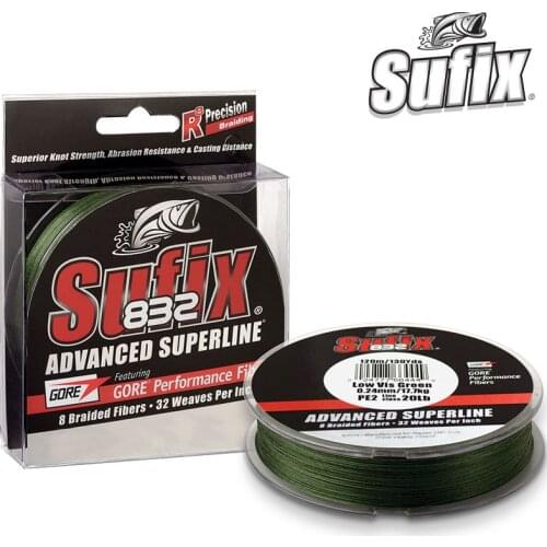 Sufix 832 Braided Fishing Line - Length:120m/250m, Diameter:0.1mm-0.42mm,Size:30-86lb PE Power linha multifilamento