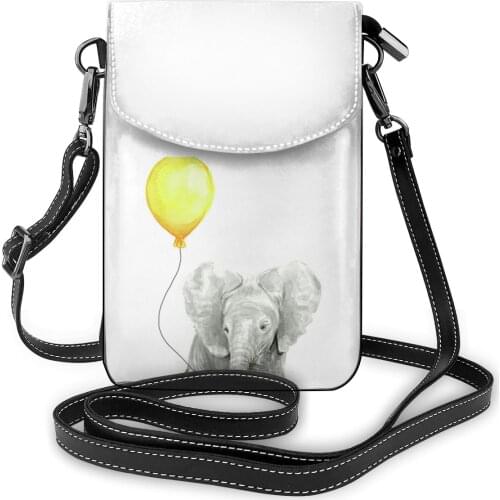 Elephant Shoulder Bag Gift Funny Women Bags Leather Work Woman Purse
