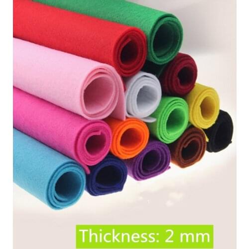 2 Mm*1*1 Meter Felt Fabric DIY Crafts Sewing Wool Felt Doll Handmade Animals Storage Toys Flowers Leaves Garland Christmas Felt