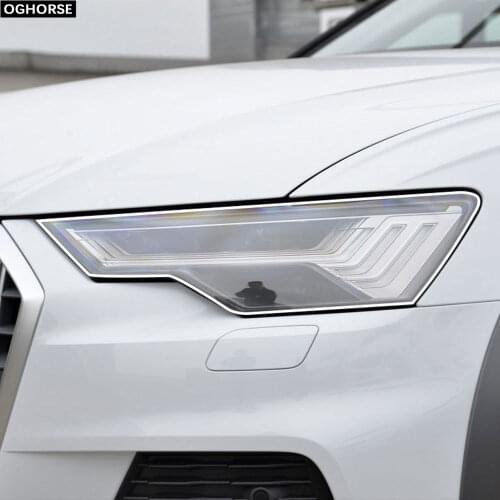 Car Headlight Protective Film Protection Taillight Transparent TPU Decal Sticker for Audi A6 C8 S6 2019 2020 Accessories