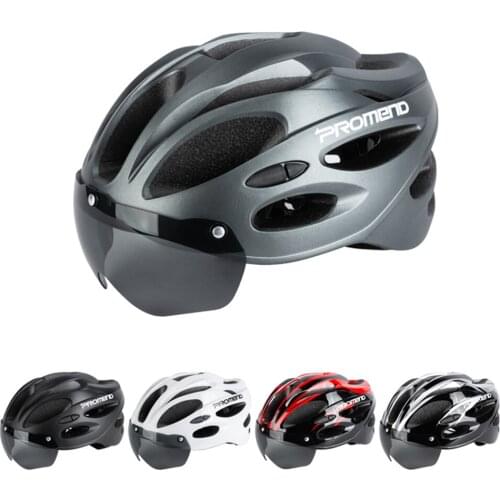 Cycling Safety Helmet Taillight Holder Outdoor Motorcycle Bicycle Helmets Removable Magnetic Goggles Mountain Road Bike Helmet