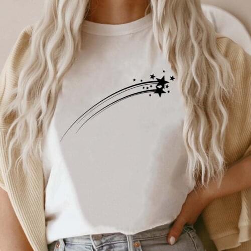 Women Star New Trend T-shirt Short Sleeve Tee Fashion T Shirt Female Cartoon Print Graphic 2021 Top 90s Ladies Clothing