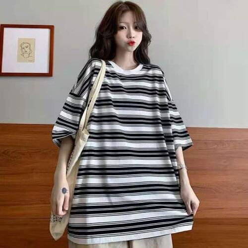 Женские полосатые футболки Zizibujuan China At AliExpress