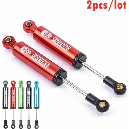 1/10 RC Crawler Aluminum Shock Absorber Dampers Internal Spring Air Shocks for Traxxas TRX4 Axial SCX10 Tamiya CC01 RC4WD - 2PCS